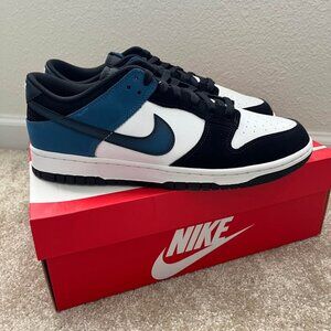 Nike Dunk Low Retro Sneakers Mens 11 Industrial Blue Shoes New